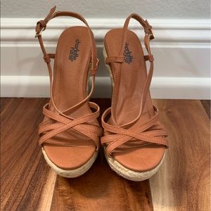 Charlotte Russe brown wedges
